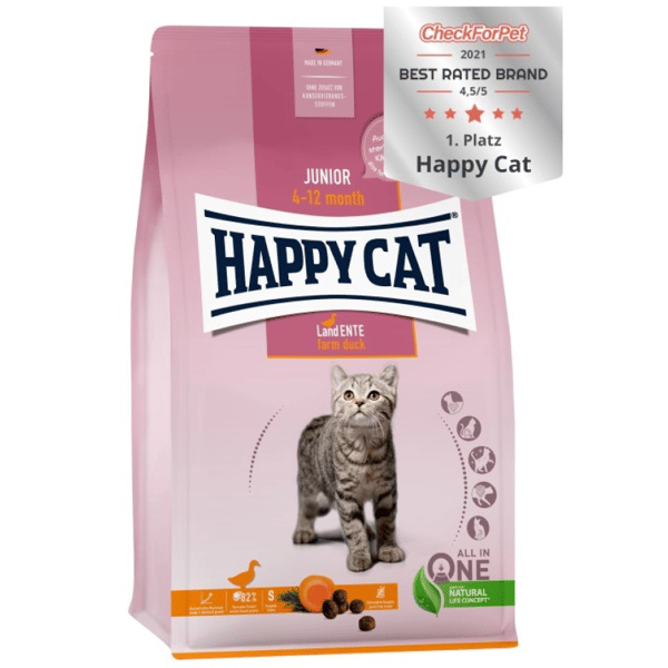 Happy Happy Cat Young 系列 幼貓糧 鴨肉配方 4kg 4kg 正面圖