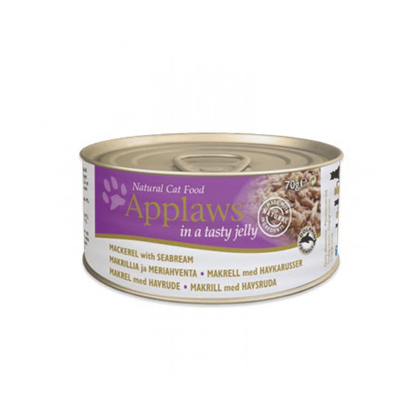 Applaws 貓罐頭 啫喱鯖魚及鯛魚 Mackerel with Seabream in Jelly 70g (紫) (1034) (圖片1)