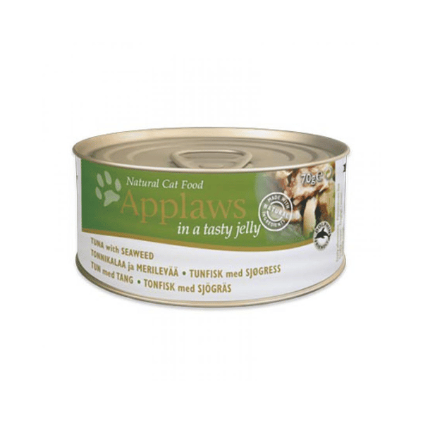 Applaws 貓罐頭 啫喱吞拿魚及紫菜 Tuna with Seaweed in Jelly 70g (草綠) (1038) (圖片1)