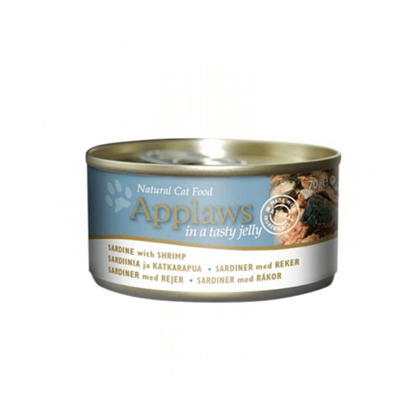 Applaws 貓罐頭 啫喱沙甸魚及蝦 Sardine With Shrimp In Jelly 70g (藍) (1047) (圖片1)