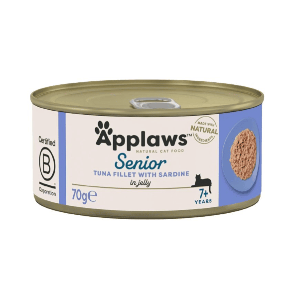 Applaws 貓罐頭 啫喱高齡貓用7+ 吞拿魚及沙甸魚 Tuna with Sardine 70g (1331) (圖片1)