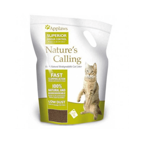 Applaws Applaws 貓砂 天然環保核桃殼 植物貓砂 2.7kg 7kg  正面圖