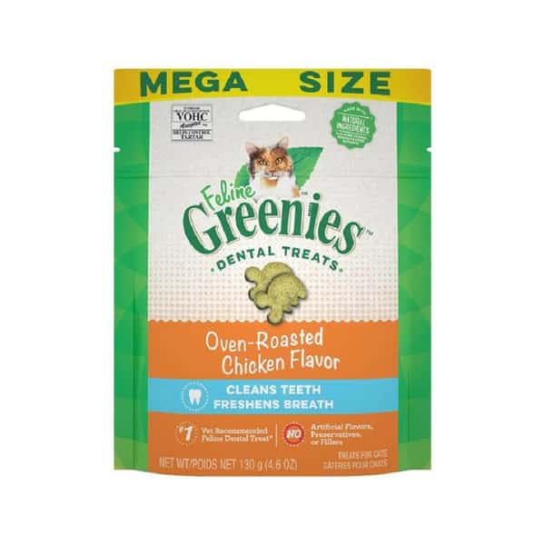 美國Greenies Dental Treats 貓齒靈貓咪潔齒餅 烤雞肉味 71g (圖片1)