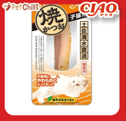CIAO 貓零食 日本燒鰹魚條 25g [幼貓用] (橙) (YK-21) (圖片1)