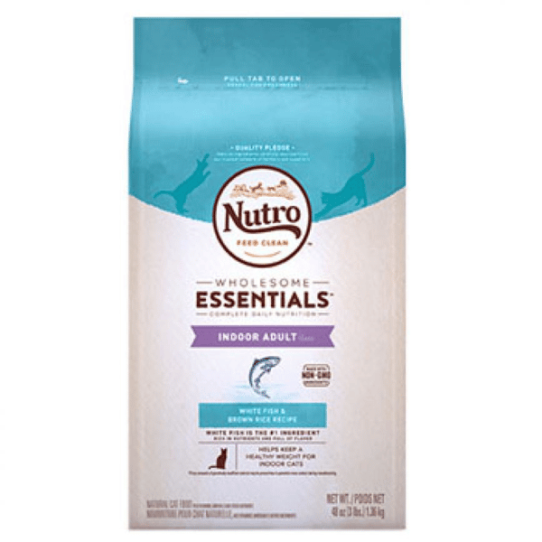 Nutro Dry Cat Food Recipe with White Fish and Brown Rice for Indoor Adult 3lb (10182875) (圖片1)