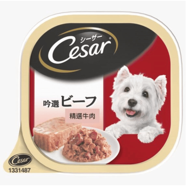 Cesar西莎 鋁罐狗罐頭 日系牛肉味 100g (10230232) (圖片1)