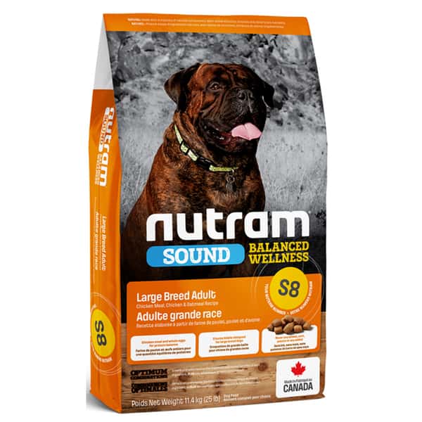 nutram紐頓 nutram紐頓 大型成犬配方 For Large Breed Adult S8 11.4kg 4kg  正面圖