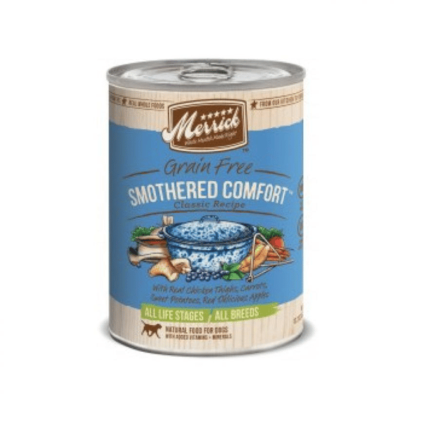Merrick 無穀物狗罐頭 雞翼雞脾及甜薯配方 Smothered Comfort 12.7oz (圖片1)