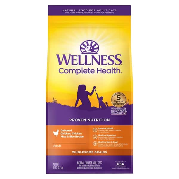 WELLNESS WELLNESS 貓糧 Complete Health 無穀物成貓雞肉配方 5lb 8oz 5lb  正面圖