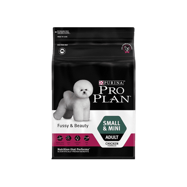 PURINA PURINA PROPLAN 冠能 狗糧 小型及迷你成犬美毛配方 雞肉 2.5kg 5kg 正面圖