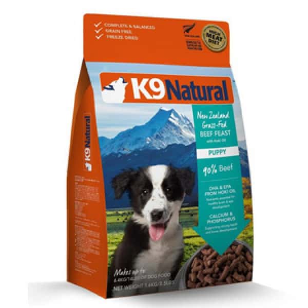 K9 K9 Natural 幼犬配方 Puppy 1.8kg 8kg 正面圖