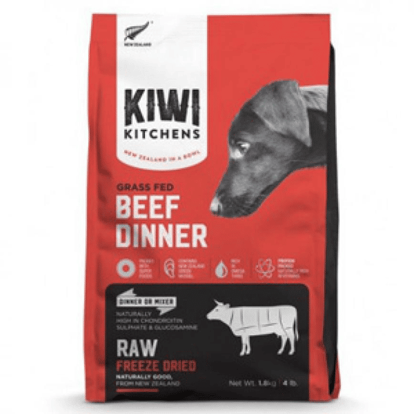 KIWI KIWI KITCHENS 狗狗 凍乾糧 野放牛肉配方 Beef Dinner 900g 900g 正面圖