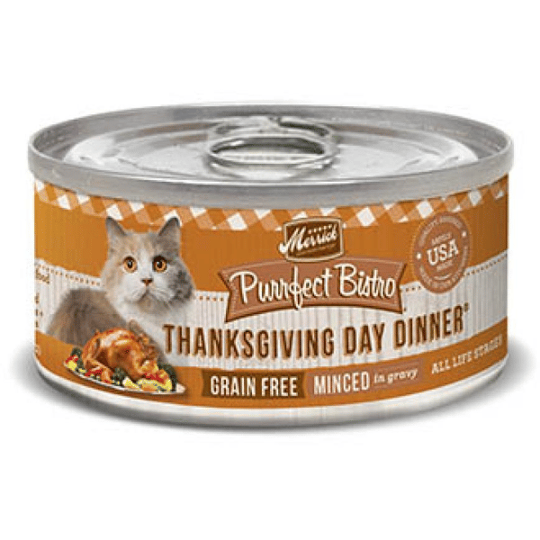 Merrick 無穀物感恩節大餐火雞鴨肉貓罐頭 Thanksgiving Day Dinner 3oz (圖片1)