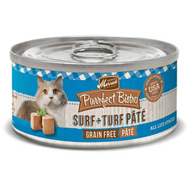 Merrick 無穀物三文魚牛肉肉醬貓罐頭 Surf+Turf Pate 3oz (38328) (圖片1)