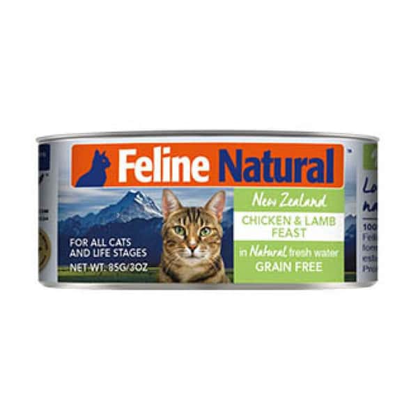 Feline Feline Natural 主食貓罐頭 雞肉及羊肉盛宴 Chicken and Lamb Feast 85g 85g 正面圖