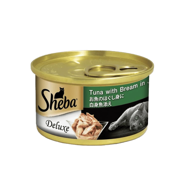 Sheba 日系貓罐頭 吞拿魚加鯛魚魚凍 85g 深綠色(10201242) (圖片1)