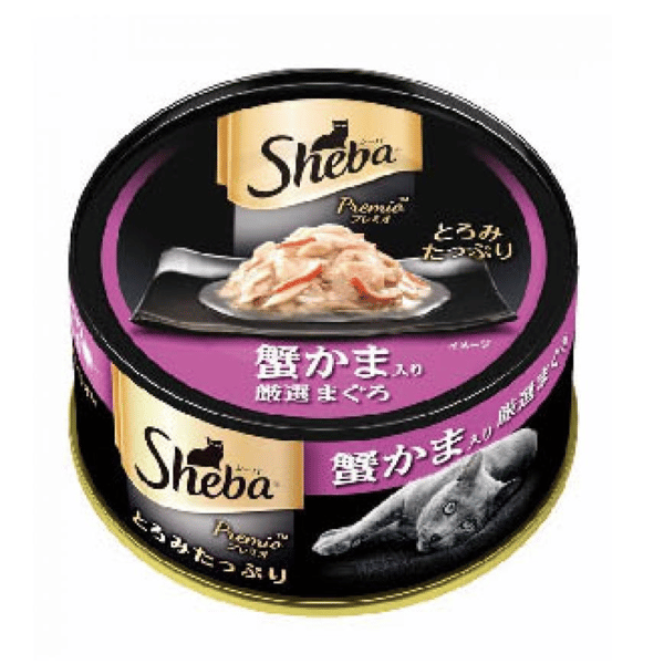 Sheba 日式貓罐頭 黑罐系列 吞拿蟹肉棒 75g (10161471) (圖片1)