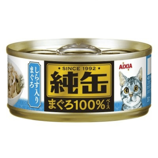 AIXIA 愛喜雅 貓罐頭 純缶系列 吞拿魚+白飯魚 65g (JMY-24) (圖片1)