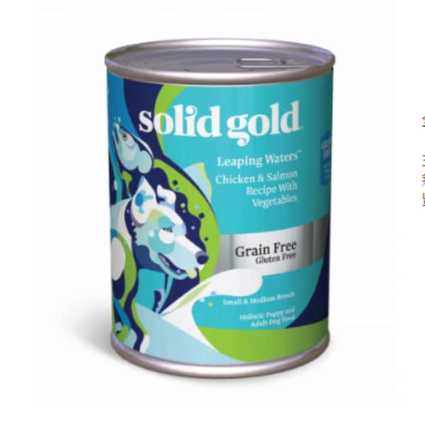 Solid Gold Grain Free Canned Dog Food Chicken & Salmon Recipe With Vegetables (Leaping Waters) 13.2oz (圖片1)