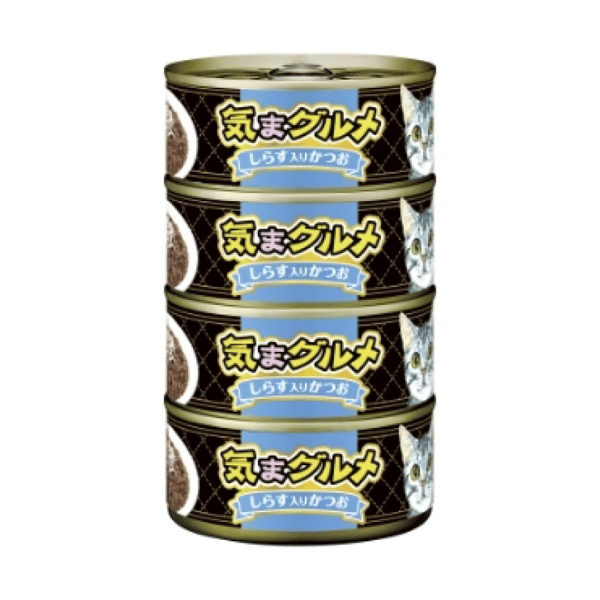 AIXIA 愛喜雅 貓罐頭 気まグルメ 吞拿魚白飯魚 155g 4罐入 (KMA4-2) (圖片1)