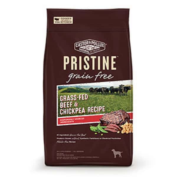 CASTOR CASTOR & POLLUX PRISTINE 全犬 有機無穀物牛肉鷹咀豆配方 Beef & Chickpea 4lb 4lb  正面圖