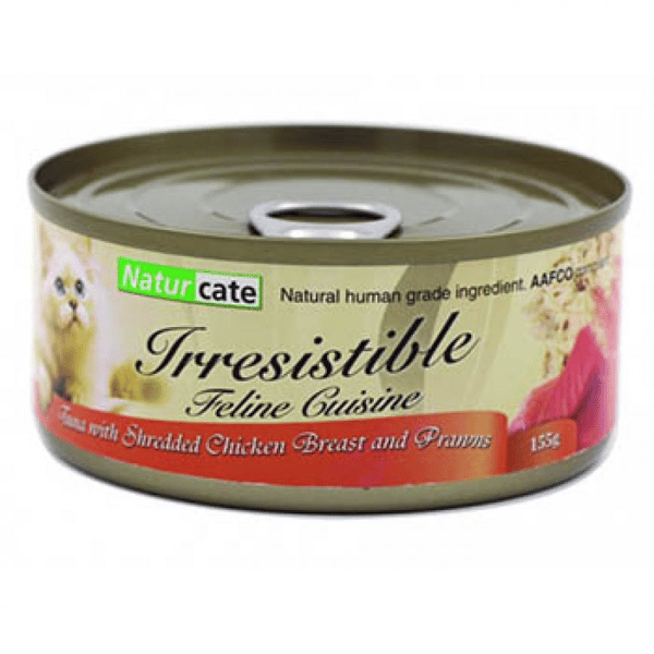 Naturcate 貓罐頭 吞拿魚+雞肉+海蝦 155g (NC155-3) (圖片1)