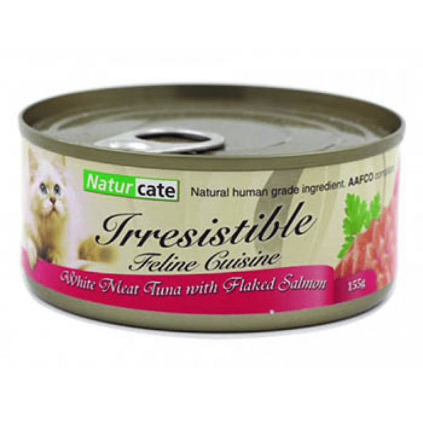 Naturcate 貓罐頭 白肉吞拿+三文魚絲 155g (NC155-5) (圖片1)