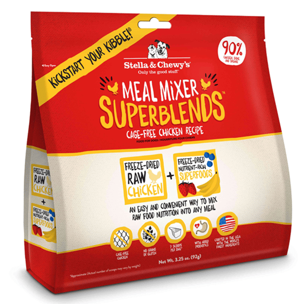 Stella & Chewy's Dry Dog Food Freeze-Dried SuperBlends Meal Mixers Cage-Free Chicken Recipe 16oz (SC064) (圖片1)