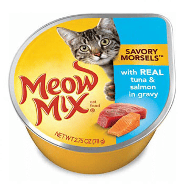 Meow Mix 貓罐頭 吞拿魚加三文魚湯汁配方 78g (圖片1)