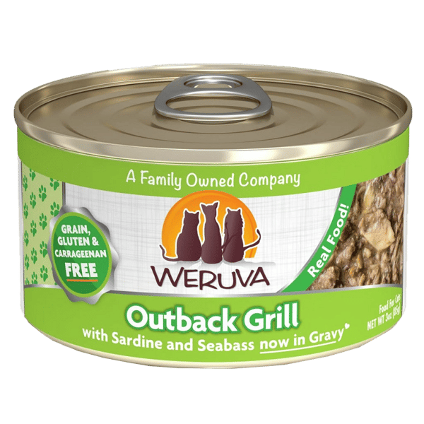 WeRuVa 貓罐頭 主食罐 野生澳洲鰺魚及金目鱸魚 Outback Grill 85g (青綠) (001060) (圖片1)