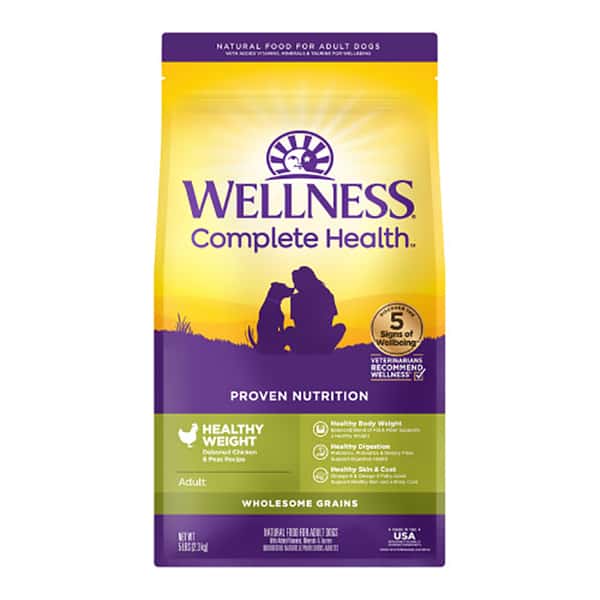 WELLNESS WELLNESS 狗糧 Complete HealthGRAINED 低脂減肥配方 雞肉豌豆 13lb 13lb  正面圖