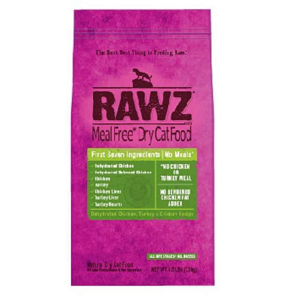 RAWZ RAWZ 全貓乾糧 脫水雞肉、火雞肉及雞肉配方 7.8lb 8lb  正面圖