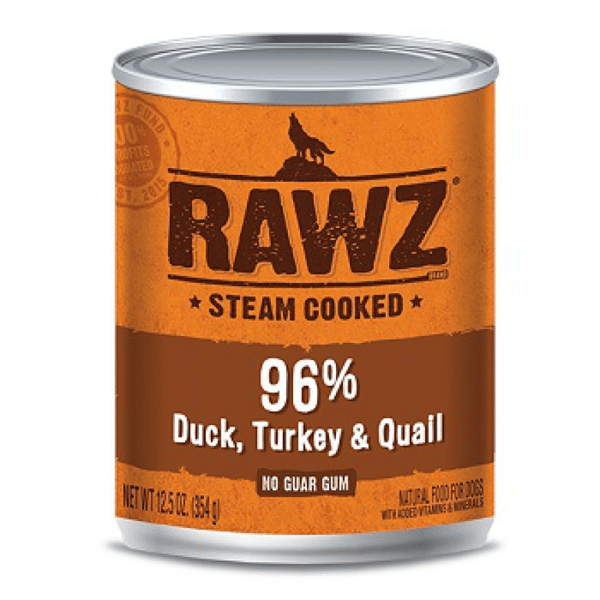 RAWZ 狗罐頭 主食罐 全犬配方 鴨+火雞及鵪鶉 354g (RZDD354) (圖片1)