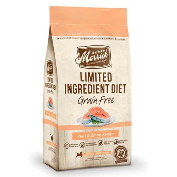 Merrick Feline LIMITED INGREDIENT DIET Grain Free Real Salmon Recipe Adult Cat Dry Food 12lb (圖片1)