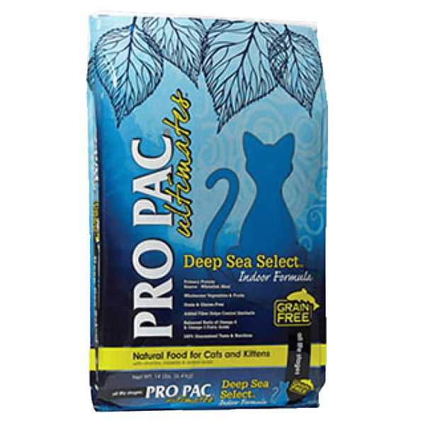PRO PRO PAC Ultimates 貓糧 無穀物系列 室內全貓配方 白魚肉 4.4lb 2kg 4lb  正面圖