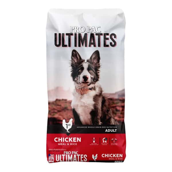 PRO PRO PAC Ultimates 狗糧 全天然系列 成犬配方 雞肉及糙米 18.1kg/40lb 1kg  正面圖