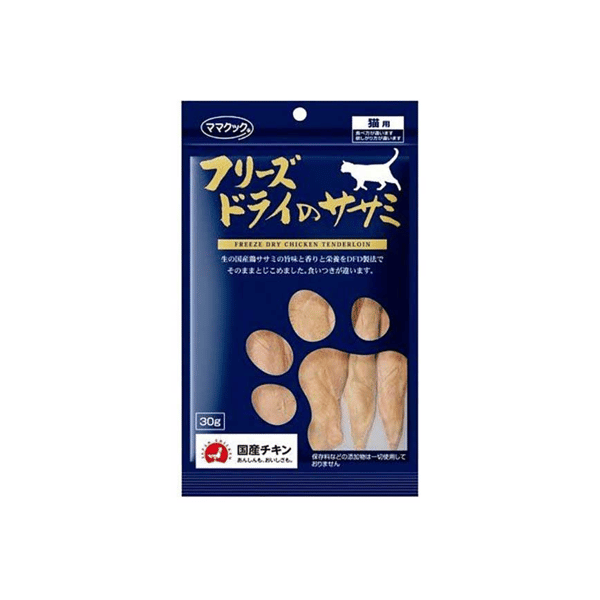 日本但馬高原 貓小食 凍乾雞胸柳片小食 30g (藍) (圖片1)
