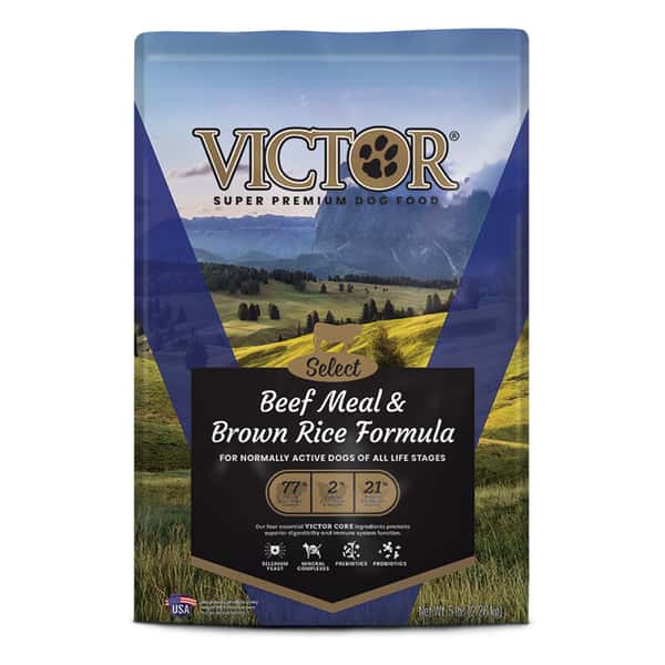 Victor Victor 全犬糧 牛肉糙米配方 15lb 15lb 正面圖