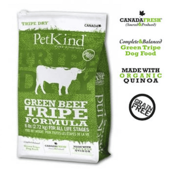PetKind PetKind 無穀物狗糧 有機藜麥牛草胃及牛肉配方 6lb 6lb 正面圖