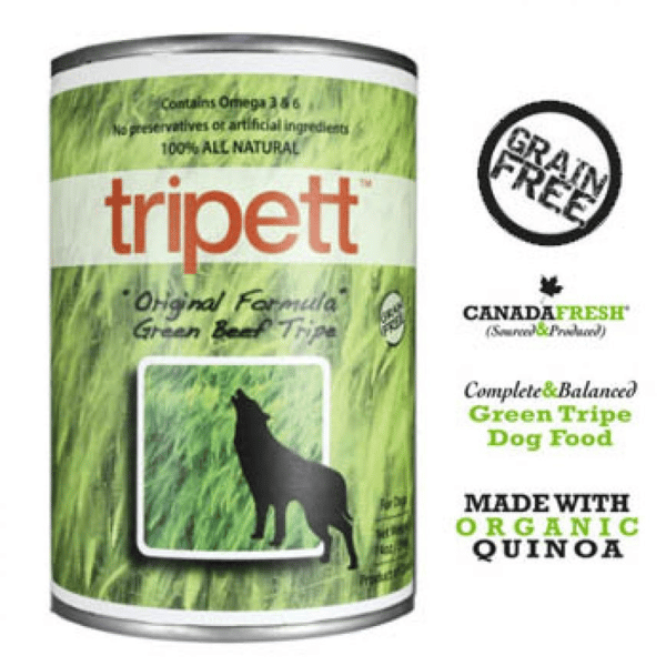 PetKind Tripett 狗罐頭 原味無穀物牛草胃配方 Original Green Beef Tripe 12.8oz (2-10) (圖片1)