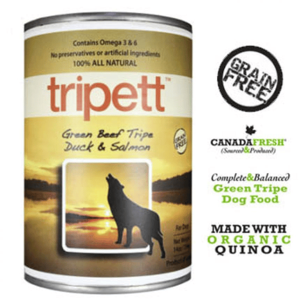 PetKind Tripett 狗罐頭 無穀物牛草胃鴨肉三文魚配方 Beef Tripe Duck & Salmon 14oz (1-873) (圖片1)