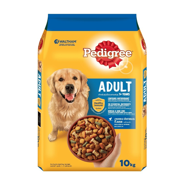 Pedigree寶路 Pedigree寶路 成犬乾糧 雞肉及蔬菜 10kg 10kg  正面圖