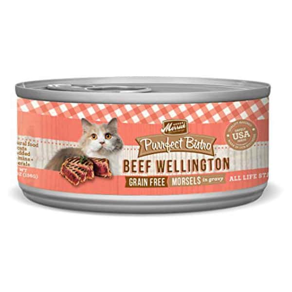 Merrick 無穀物牛肉雞肝肉粒貓罐頭 Beef Wellington 5.5oz (38292) (圖片1)