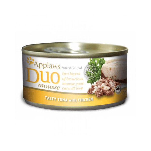 Applaws 貓罐頭 雙層慕絲系列 紅肉吞拿魚&雞胸 Duo Mousse Tasty Tuna with Chicken 70g (圖片1)
