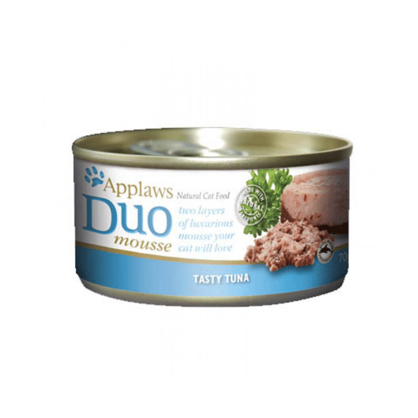 Applaws 貓罐頭 雙層慕絲系列 紅肉&白肉吞拿魚 Duo Mousse Tuna Wholemeat with Tuna 70g (1071) (圖片1)