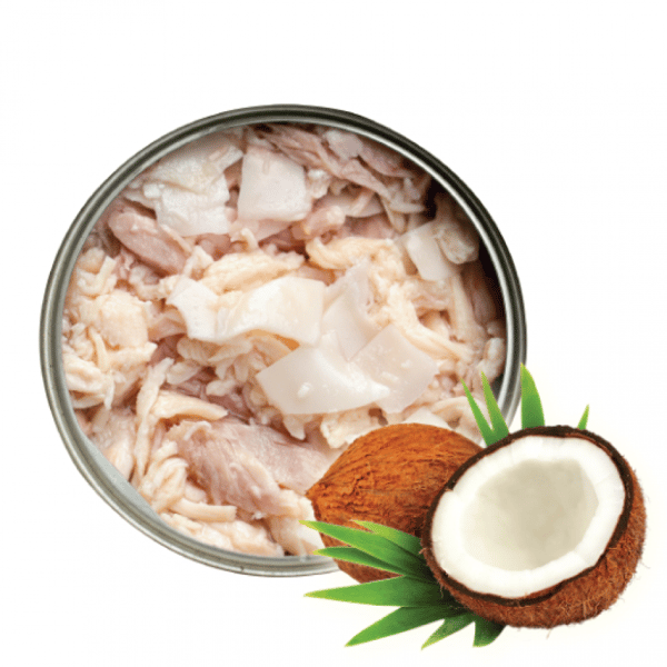 Nurture Nurture Pro Lysine 貓罐頭 肉絲椰子免疫增強主食罐 Coconut 80g 80g 背面圖