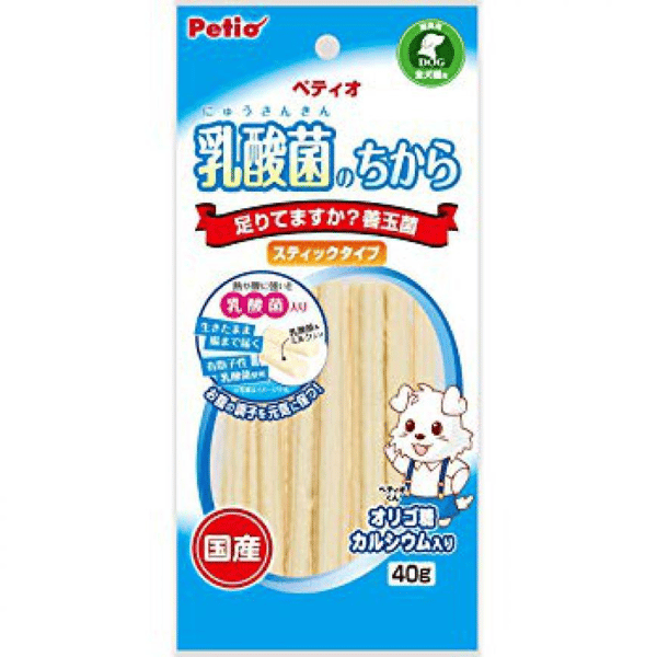 Petio 狗零食 乳酸菌 善玉菌牛乳棒 腸胃健康 40g (90502028) (圖片1)