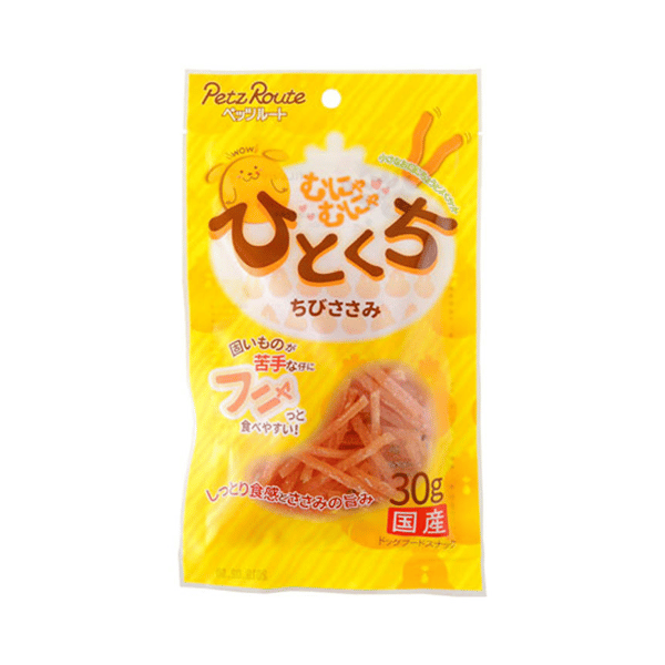 日本Petz Route 柔軟低脂雞肉幼條 30g (犬用) (圖片1)