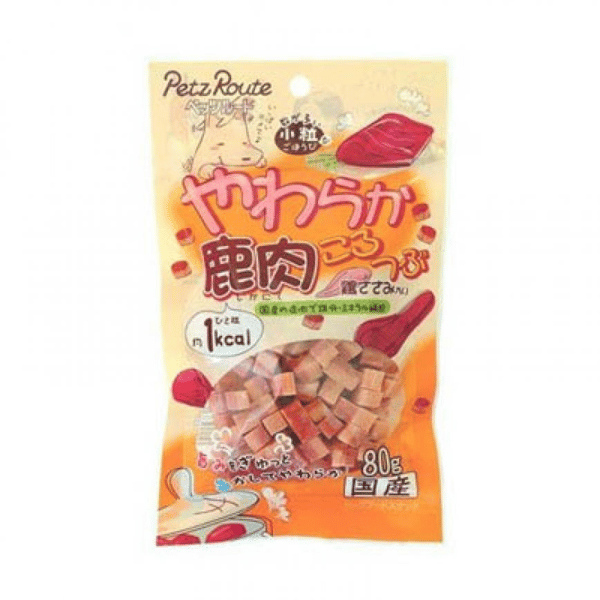 日本Petz 日本Petz Route 混營養補充切粒 鹿肉 80g 80g 犬用 正面圖