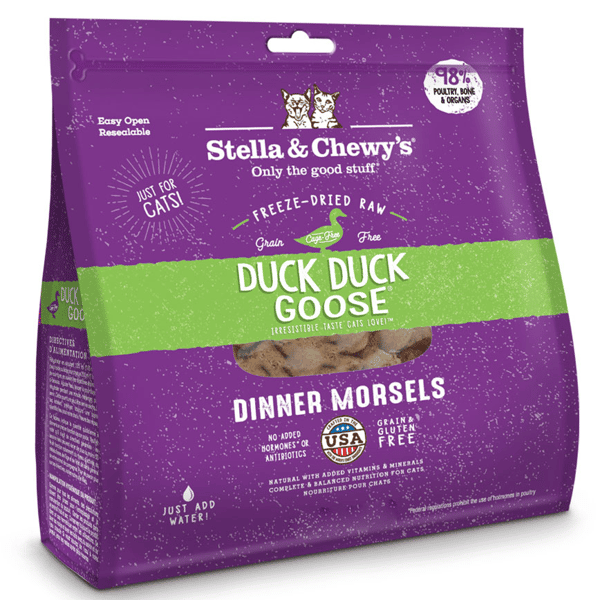 Stella & Chewy's 貓糧 Dinner Morsels 凍乾生肉主食糧 鴨肉及鵝肉配方 18oz (SC037) (圖片1)